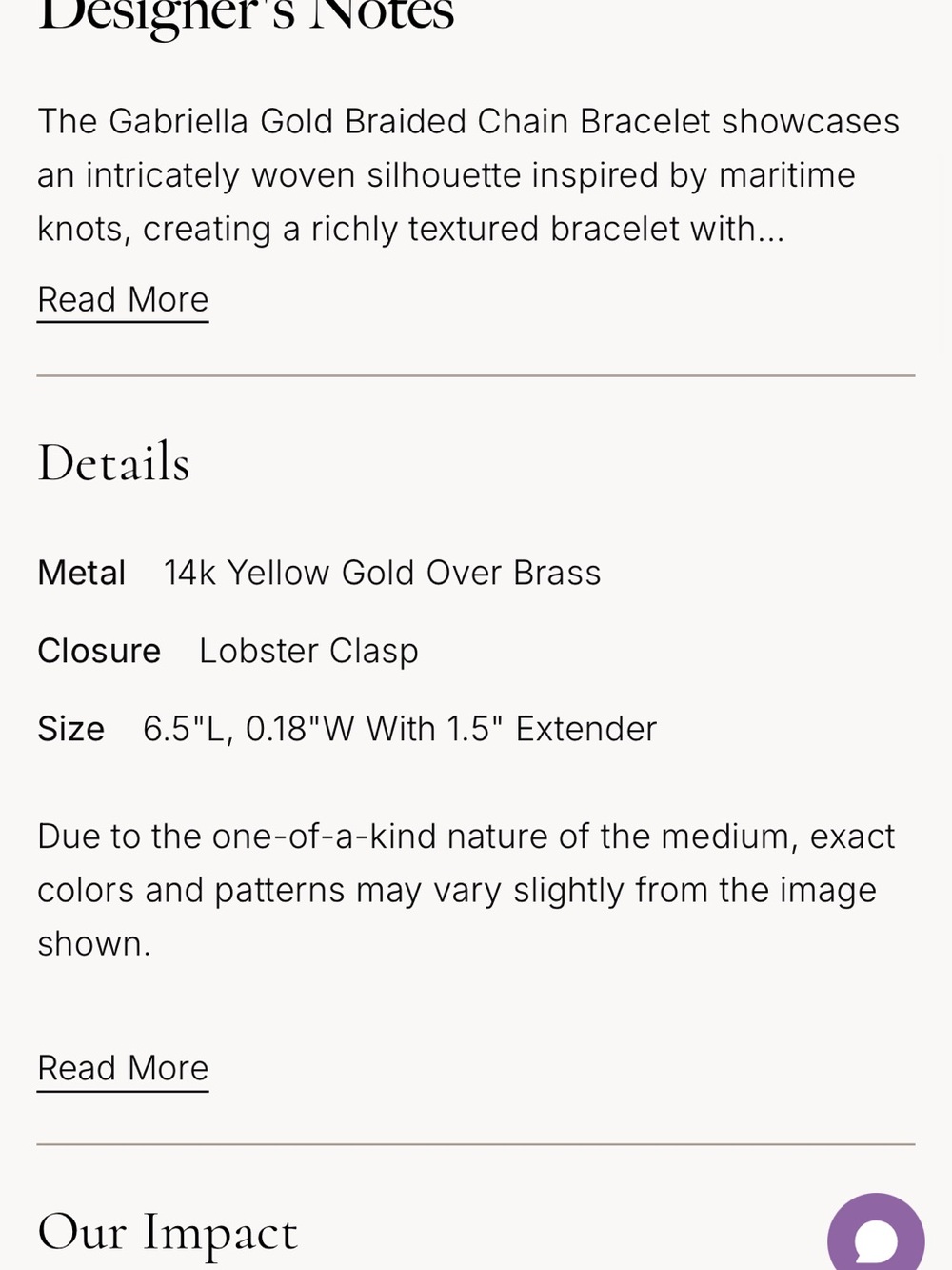 Kendra Scott Gold Tone Twisted Rope Chain Bracelet - Picture 5 of 5